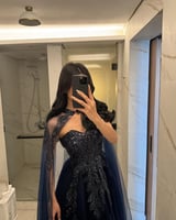 فستان كحلي ذاب