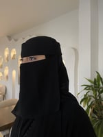 عرض طرحة مبطنة ربع قطن + نقاب