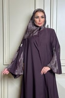 نص كلوش مزينه بالحرير والشيفون