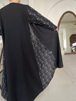 نص كلوش مع راكة ( أسود ورمادي)