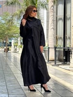 تفته نص كلوش مع شك خرز اسود