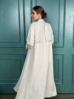 بليزر نص كلوش مع فتحة من الخلف