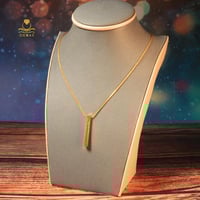 قلادة بار ذهب صافي عيار 18