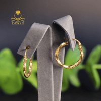 حلق دائري عيار 18 إيطالي