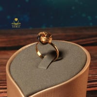 خاتم ذهب تصميم مميز 3 ألوان عيار 18