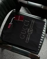 Gucci Black Rhinestone Logo T-Shirt