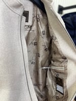 Loro Piana Beige Pure Cashmere Bomber Jacket