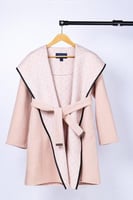 Louis Vuitton Pink Belted Wool Coat