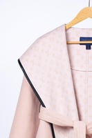 Louis Vuitton Pink Belted Wool Coat