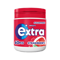 علكة اكسترا بنكهة الفراولة 60 قطعة-EXTRA GUM STRAW...