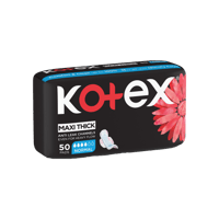 كوتيكس عادي ماكسي حفاض نسائي بالاجنحه50 حبة-KOTEX...