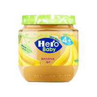 هيروبيبى أكل للأطفال 125جرام بالموز-HERO FOOD JAR...