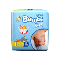 بامبي رقم1 حفاظات للأطفال 19حفاظة-BAMBI NO-1 19''...