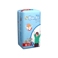 بامبي حفاظات للأطفال مقاس 6 - 10 حبات-BAMBI NO-6 1...
