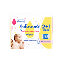 چونسون مناديل حساسة 2+1 168-JOHNSON WIPES SENSITIV...