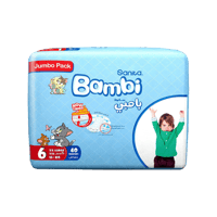 بامبي حفايض للاطفال مقاس 6- 40 حبة-BAMBI NO-6 40''...