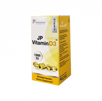 جي بى فيتامين دى-3 1000 وحدة60 كبسولة-JP VITAMIN D...