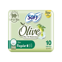 فوط صحية سوفي 10 قطع-SOFY OLIVE REGULAR 10 PADS