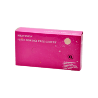 ڤينيل قفازات خالية من البودر XL