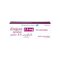 اليكويس 2.5 مجم 60 حبة-ELIQUIS 2.5MG 60TAB