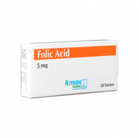 فوليك اسيد 5 مجم 20 قرص-FOLIC ACID 5MG 20''S