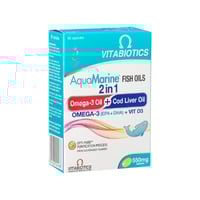 اكوامارين زيت سمك 2*1 550 مجم كبسول-AQUAMARINE FIS...