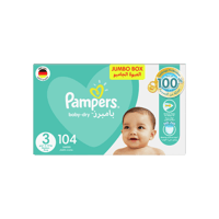 بامبرز جامبو بوكس حفائض للأطفال مقاس 3 --104 حبة-P...