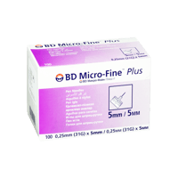 مايكروفاين ابر 5 ميكرو -100 حبة-BD MICRO-FINE PLUS...