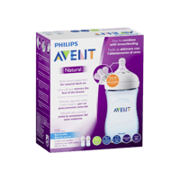 افنت ناتشيورال 2 رضاعة مزدوجة بلاستيك زرقاء 260 مل...