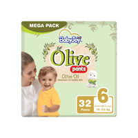 بيبي جوي بانت بالزيتون رقم 6 - 32 قطعة-BABYJOY OLI...