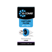 في كومب فلاتر جهاز ازالة حشرات الرأس 6 حبات-V-COMB...