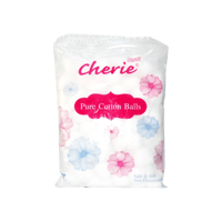 شيري كرات القطن 100 قطعة-CHERIE PURE COTTON BALLS...
