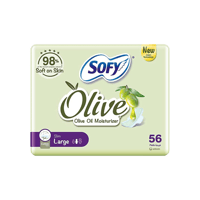 سوفي فوط صحية بزيت الزيتون - كبير 56-SOFY OLIVE LA...