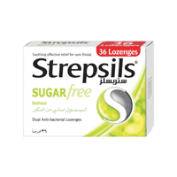 ستريبسيلز مصاص للحلق بالليمون خالي من السكر 36 حبة...