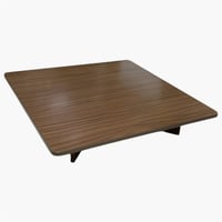 طاولة خشب أرضية مربعة 80X80 سم