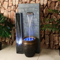 شلال فيبر مع إضاءة للصالات والحدائق المنزلية