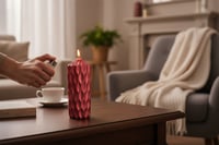 شمعة لون عنابي