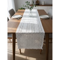 مفرش طاولة دانتيل وسط طويل ٣٠*١٨٠ سم