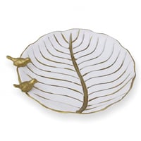 صحن عصفور ريشة مدور