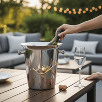 وعاء ثلج استيل