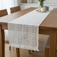 مفرش طاولة دانتيل وسط طويل ٣٠*١٨٠ سم