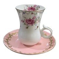 طقم بيالات شاي بورسلان عدد ٦