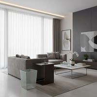 طقم سلة نفايات مع علبة مناديل زجاج فضي