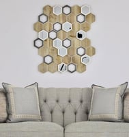 منظر جداري خشب ريفي