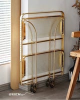 عربة ضيافة فاخرة قابلة للطي