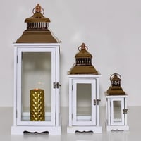 فانوس مربع خشبي