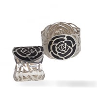 خاتم مناديل فضي مفرد