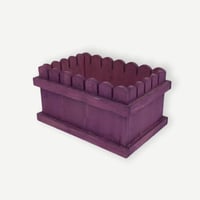 صندوق خشبي ملون