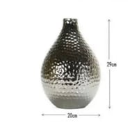 فازة زجاج فضي فاخر