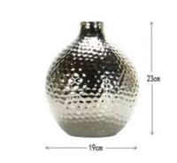 فازة زجاج فضي فاخر